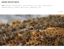 Tablet Screenshot of homesweetbees.com